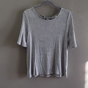 Black/ white stripe top